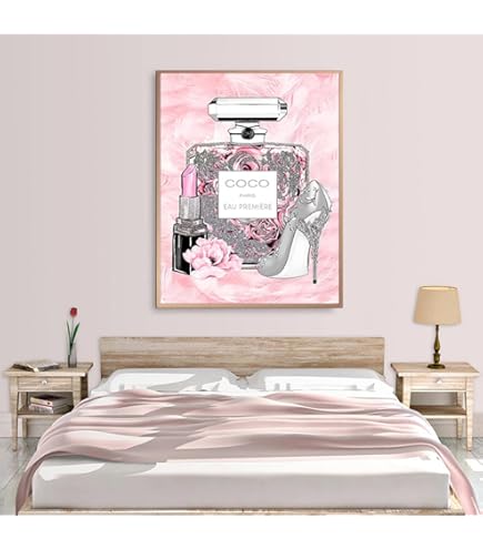 Lot De 3 Posters - Rose - Décoration De Chambre - Rose Aura