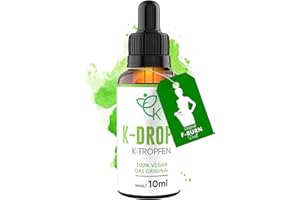 K-DROPS© Keto Tropfen K2 DAS ORIGINAL - Ketogen Öl HOCHDOSIERT Ketose Drops Komplex Ketogene Ernährung - 100% Vegan - Laborgeprüft und Made in Germany - SCHNELL - EXTREM - ERFOLG - 10ml