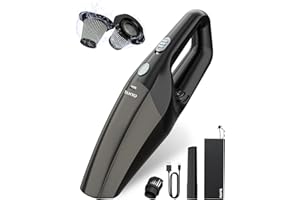 TANYO Aspirabriciole Senza Fili, Aspirapolvere per Auto Con Potente Motore Senza Spazzole, Portatile Mini Aspiratore Auto Adatto per la Pulizia di Auto, Animali, Cucina, Ufficio, Famiglia