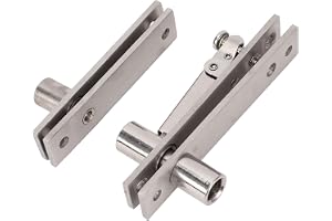 AUNMAS Pivot Gångjärn 360 Graders Rotation, Kraftigt Dold Dörrgångjärn i Rostfritt Stål med Mjuk Rotation och 300 LBS Lastkapacitet för Olika trä- och Aluminiumramdörrar