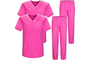 Misemiya - Pack * 2 Pcs - Ensemble Uniformes Unisexe Blouse - Uniforme Médical avec Haut et Pantalon - Ref.2-8178