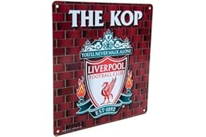 LIVERPOOL F.C. Official Liverpool FC Metal The Kop Sign (23 x 25cm)
