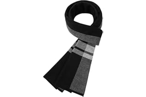 DOVAVA Sciarpa Uomo, 80% Lana Merino Sciarpa Invernale Morbido Lunga Sciarpa