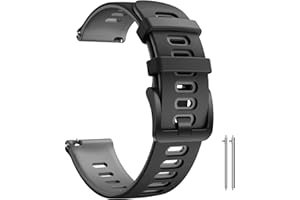 ANBEST 22 mm silikonowa bransoletka kompatybilna z Galaxy Watch 3 45 mm/Galaxy Watch 46 mm/Gear S3 Frontier, miękka bransoletka do zegarka Garmin Active/Vivoactive 4/Huawei Watch GT 46 mm