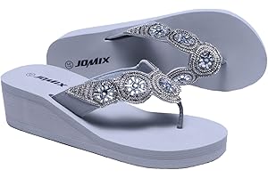 JOMIX Infradito Donna Eleganti Ciabatte Zeppa Casa Mare Piscina