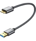Cavo USB 3.0 Micro-B 50 Cm Per Hard Disk Esterni - Compatibile Con Seagate, Maxtor, WD, Toshiba, Lexar, Kingston, Xbox Game Drive, Nero - 2
