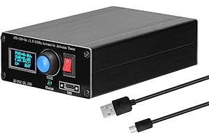 LEEPESX Baugger ATU-100-0A Mini sintonizzatore automatico per antenna da 1,8-55 MHz Display OLED da 0,91 pollici Outcase in lega di alluminio con a da 1800 mAh