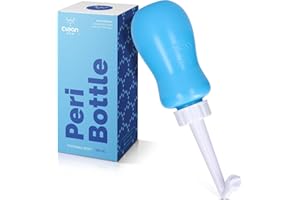 ‎CLEAN BUM CLEAN BUM Peri Bottle, Intimdusche Wochenbett, Po Dusche, Portable Bidet, Podusche, Intimdusche für Damen, Tragbare Flasche für Sanfte Hygiene nach der Geburt, 380 ml, Ink Reisetasche, Blau