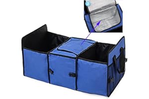 YIOVVOM Organiseur de coffre – Idéal pour garder toutes les fournitures de camion ensemble, robuste et durable pour le transport de cargaison, tout en étant pliable à plat pour un rangement facile