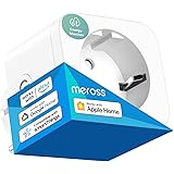 Meross Presa Smart, Presa Intelligente con Monitoraggio Energia, Compatibile con Apple HomeKit, Alexa e Google Home, Presa Wi