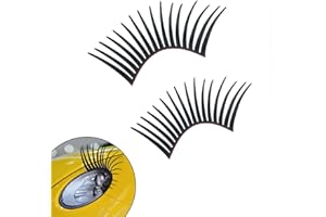 Big Ant 3D Car Eyelashes for Headlight Decoration Sticker(2-Pack,Black)