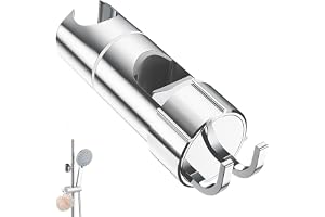 SURFOU Duschhuvudhållare för Duschstänger, Justerbar Duschhuvudhållare, Duschhållare för 25mm Stång, Duschbrusehållare, Handd