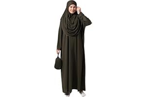 ihvan online Robes Musulmanes pour Femme, Robe de prière Islamique à Manches Longues