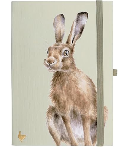 Wrendale Designs 'The Waiting Game' Fox Luxury A5 Notebook - View #8