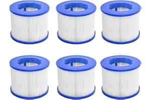 CosySpa Hot Tub Replacement Filters | Standard or Screw-In [Pack of 1, 6 or 12] Water Filter for Spa Maintenance - Compatible with a Range of Hot Tub Systems (Screw In, Pack of 6)