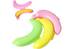 Koogel Banana Case, 3 Pack Colours Banana Guard Holder Cover 20x13cm Protector Fruit Keep Fresh Container Storage Box for Lunch Party Gym Fitness Outdoor Travel