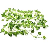 Dekonivia Yapay Yaprak Sarmaşık Doğal G&ouml;r&uuml;n&uuml;ml&uuml; Zincir Sarkan Hedera (2 Adet) Dal 2 x 240 cm (480 cm), İ&ccedil;/Dış Mekan, Bah&ccedil;e, B