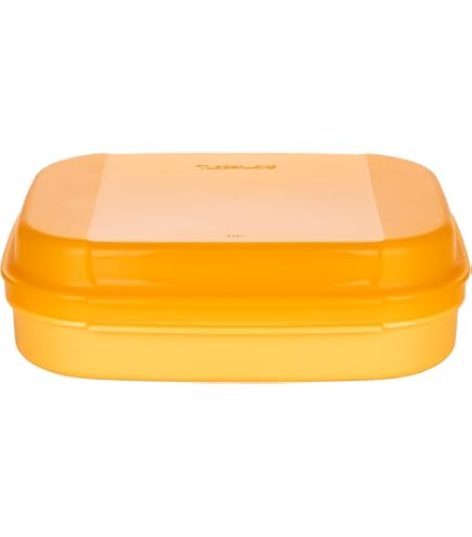 Plat à Gâteau Tupperware Avec Couvercle Et Insert - Orange/Violet - Occasion