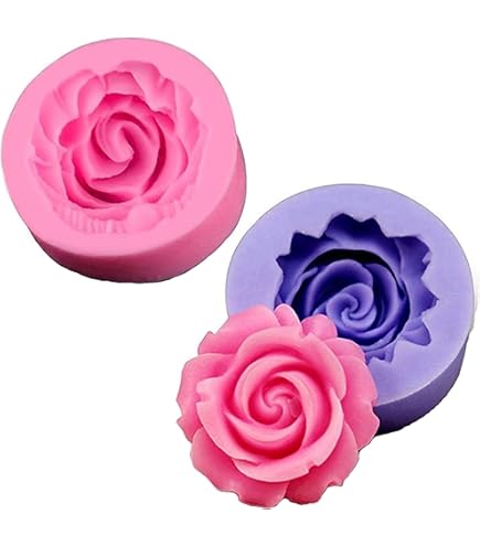 6 Stampi Per Candele E Sapone A Forma Di Fiore - In Silicone Alimentare - Foto 12