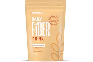 ‎BRAINEFFECT BRAINEFFECT DAILY FIBER - Zuckerfreies Ballaststoffpulver mit 9 Ballaststoffquellen für Verdauung und Appetit - Inavea™ Mix mit Flohsamenschalen, Vitaminen & Mehr - 330g (30 Portionen)