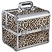 Beyondfashion Black Beauty Box Beauty Jewellery Storage Bag Nail Saloon Case (Leopard)