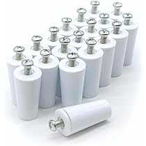 DOJA Fermi Per Tapparelle In PVC - Confezione Da 20 Pezzi, Grigio, 40 Mm, Per Avvolgibili Manuali - Foto 4