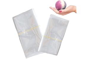 QIWEIS Film Termoretraibile in Plastica Sacchetti di Plastica Trasparente in Cellophane Sacchetti per Imballaggio Termoretraibile per Avvolgere Palline da Bagno, Candele, Scarpe, Regali, 200 Pezzi