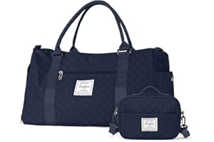 HYC00 Bolsa de Gimnasia Womens Mens con Compartimento de Zapatos y Pocket Wet,Bolsa Travel Duffel para avión,Sport Gym Tote Bags,Weekend Bolsa pernocte Llevar en Bolsa Hospital Holdalls