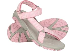 Mountain Warehouse Tide Kids Sandals - Neoprene Lined, 100% Rubber Outsole Childrens Shoes, Hook & Loop Fitting Beach Shoes - For Walking, Beach, Travelling Pale Pink Kids Shoe Size 3 UK