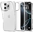 Hepiide for iPhone 16 Pro Max Case, Ultra [Slim Thin] Flexible Clear TPU Scratch-Resistant Gel Rubber Soft Silicone Protective Phone Case Cover for iPhone 16 Pro Max 6.9'' (Clear)