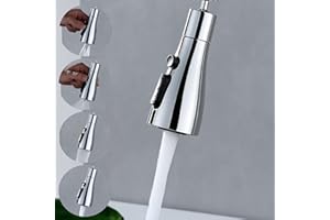 GAOZHI Rompigetto Rubinetto Cucina Allungabile con Rotazione 360°,Prolunga Rubinetto Cucina con 4 Modalità,M22 M24 Aeratore Rubinetto in Ottone Accessori Cucina