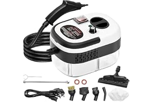2500W Portable High Pressure Steam Cleaner, Handheld Multipurpose Machine with Accessories, Chemical-Free for Kitchen, Bathroom, Car & Tiles
