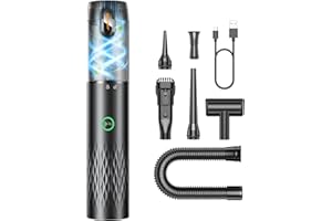 SEALIGHT Battery Car Vacuum Cleaner Power, Handheld Vacuum Cleaner for Car with High Performance, Type C Charging, 2 Suction Modes, Up to 40 Minutes Runtime, Small Mini Vacuum Cleaner for Car, Pet