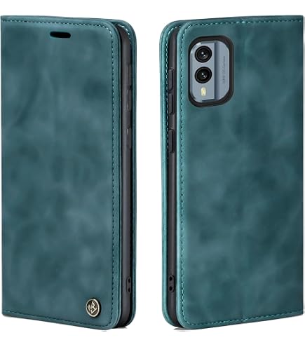Folmecket Hülle Für Nokia X30 – Karbonfaser-Optik, Stoßdämpfend, TPU (schwarz, 6,43 Zoll)