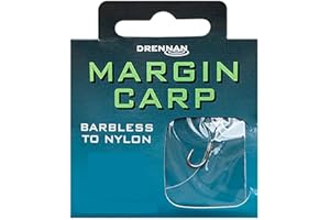 Drennan Margin Carp Hooks To Nylon Barbless