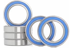 FUSHIBEARING Roulement à billes 6804RS 20 x 32 x 7 mm, 20 x 32 ABEC 3 en caoutchouc bleu scellé (6 pièces)