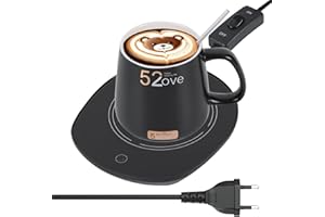 LONID Coffee Mug Warmer, Electric Heating pad with Power Protection Switch for Heating Drinks, Milk, Tea and hot Chocolate (with Mug)