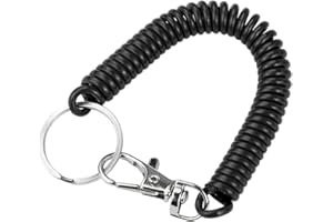 ANLOXIMT Llavero Espiral Elastico, Pesca Llavero, Llavero Retractil Llavero Niños Mujeres Hombres con Muelle En Espiral, Llavero Antirrobo Color para Billetera, Pesca