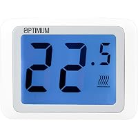 Optimum OP Touch Screen Room Thermostat, 230 V, White : Amazon.co.uk: DIY u0026  Tools