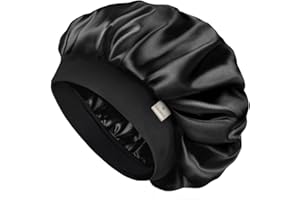 YANIBEST Bonnet for Men Hair Bonnet for Sleeping Double Layer Satin Bonnets for Black Women Curly Hair Sleep Cap