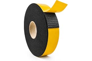 NOVANETUS NovaFlex Självhäftande 3 mm x 50 mm x 10 m Gummitejp för Värme-, Ventilations- och Luftkonditioneringssystem, Självhäftande tejp, Tätningstejp, Isolering