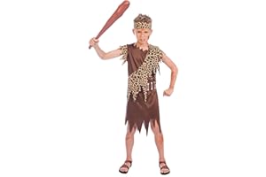 amscan Boys Caveman Stone Age Book Week Fancy Dress Costume