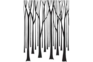 Darice Embossing Folder-Template, Tree Trunks, Clear/White, 10.8 x 14.6 x 0.3 cm