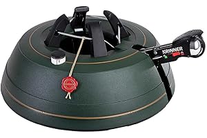 KRINNER® Ultra Grip L Christbaumständer Weihnachtsbaumständer inkl. Einseiltechnik Fußpedal mit Sicherungsglocke und 3,7 Liter Wassertank für Baumhöhe bis 2,7m MADE IN GERMANY 94235