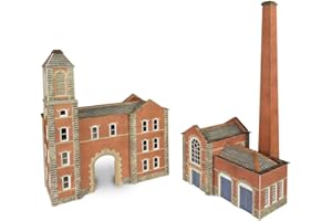 Metcalfe PN184 Boilerhouse and Factory Entrance N Gauge Card Kit