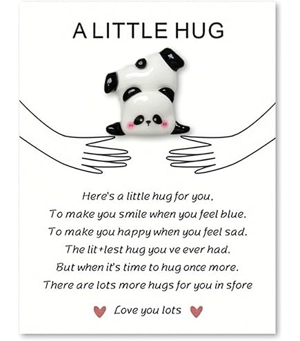 Cartes De Câlin De Poche Positives Little Pickle - 3 Cartes De Vœux En Résine Avec Messages Encourageants - Pour Ados, Amis, Diplômés