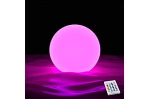 YESIE Rechargeable Floating Pool Lights, 3-Inch LED Ball,Hot Tub Accessories,Remote Control,Orb Lamp for Above Ground Pools,Party Decoration