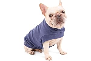DOCIOTE Gilet in Pile per Cani Cappotto cani di Piccola Taglia in pile Caldo Abbigliamento veste per Cani Felpa Cuccioli per Le Giornate Fredde d'inverno Cappotto Chihuahua Bulldog Sphynx Viola Grigiastro L
