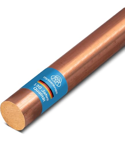 2 Kupfer-Rundstäbe, Je 1000 Mm – Für Metallhandwerk & DIY – Verschiedene Durchmesser Wählbar