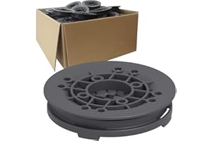 Trevendo Lot de 25 têtes autonivelantes pour plots universels Trevendo (0 à 7 % de compensation de pente)